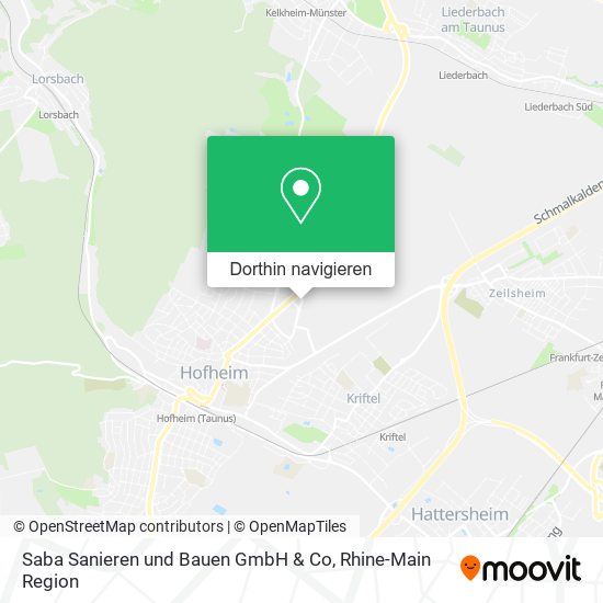 Saba Sanieren und Bauen GmbH & Co Karte