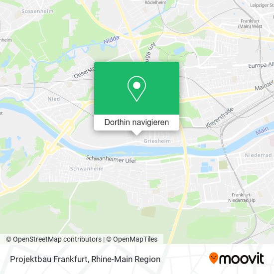 Projektbau Frankfurt Karte