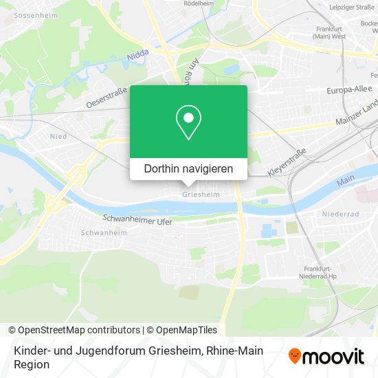 Kinder- und Jugendforum Griesheim Karte