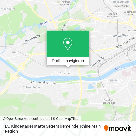 Ev. Kindertagesstätte Segensgemeinde Karte