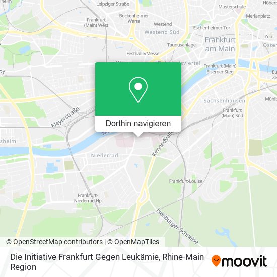 Die Initiative Frankfurt Gegen Leukämie Karte