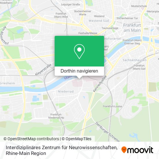 Interdiziplinäres Zentrum für Neurowissenschaften Karte