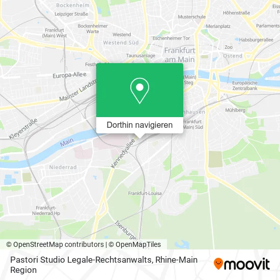 Pastori Studio Legale-Rechtsanwalts Karte