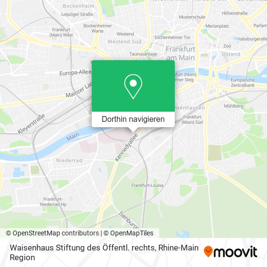 Waisenhaus Stiftung des Öffentl. rechts Karte
