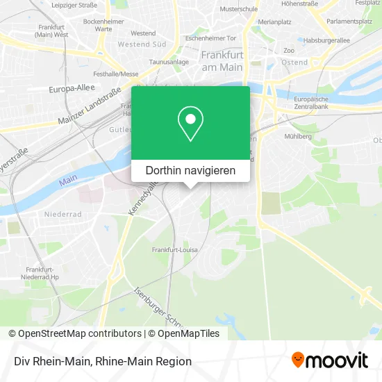 Div Rhein-Main Karte