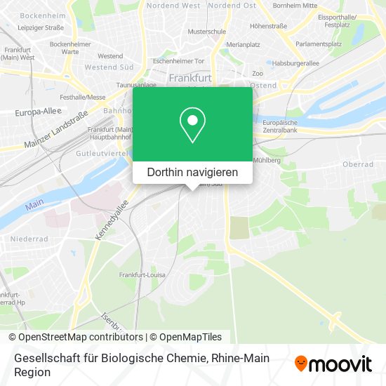 Gesellschaft für Biologische Chemie Karte