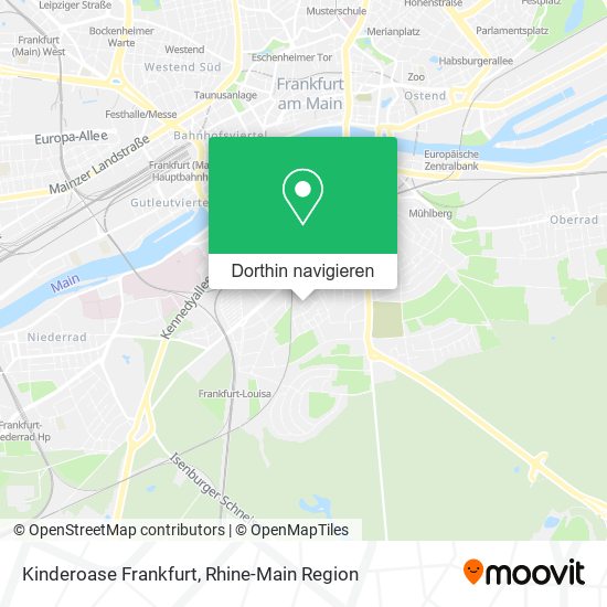 Kinderoase Frankfurt Karte