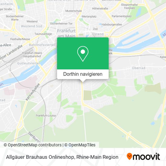Allgäuer Brauhaus Onlineshop Karte