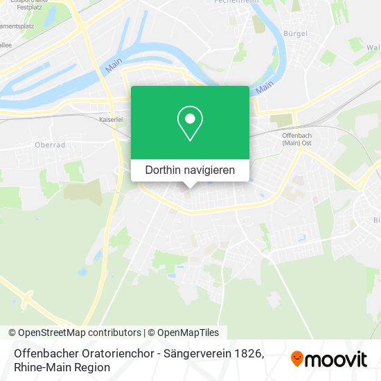 Offenbacher Oratorienchor - Sängerverein 1826 Karte