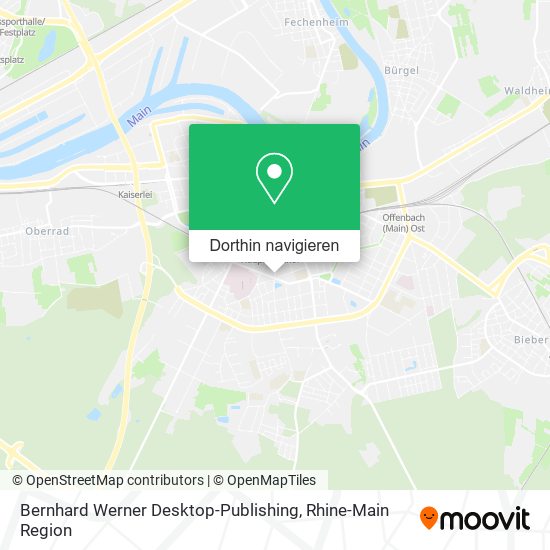 Bernhard Werner Desktop-Publishing Karte