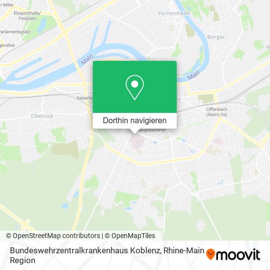 Bundeswehrzentralkrankenhaus Koblenz Karte