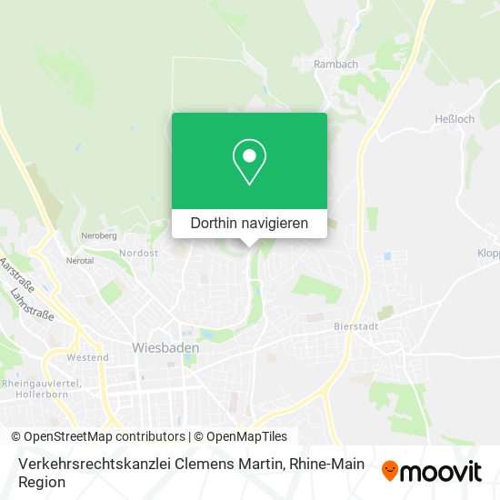 Verkehrsrechtskanzlei Clemens Martin Karte