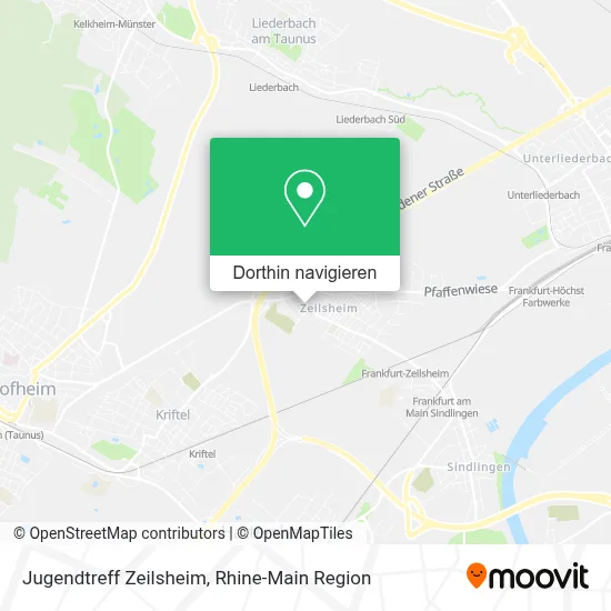 Jugendtreff Zeilsheim Karte