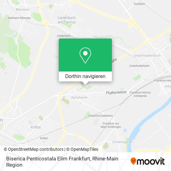 Biserica Penticostala Elim Frankfurt Karte