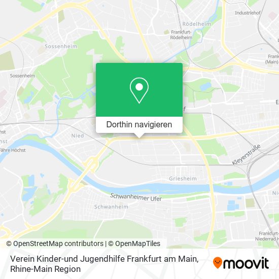 Verein Kinder-und Jugendhilfe Frankfurt am Main Karte