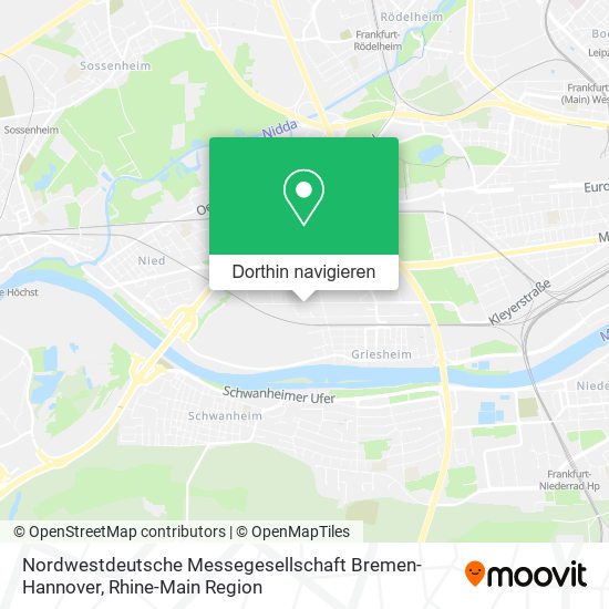 Nordwestdeutsche Messegesellschaft Bremen-Hannover Karte