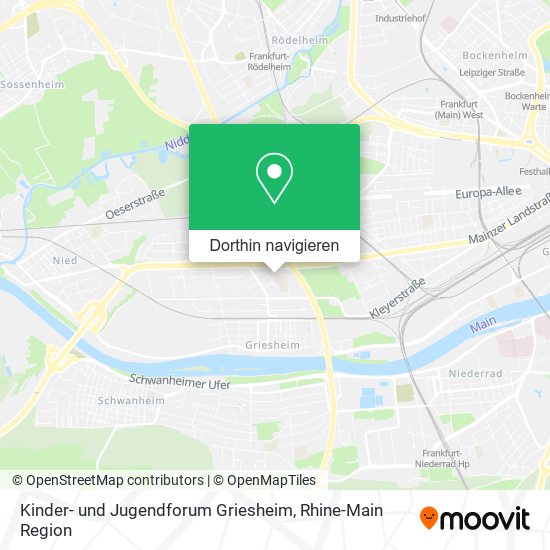 Kinder- und Jugendforum Griesheim Karte