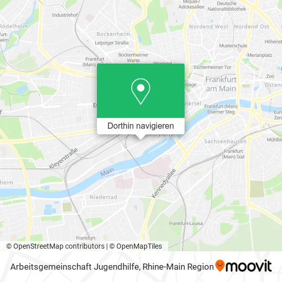 Arbeitsgemeinschaft Jugendhilfe Karte