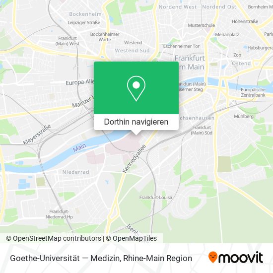 Goethe-Universität — Medizin Karte