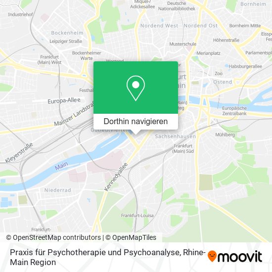 Praxis für Psychotherapie und Psychoanalyse Karte
