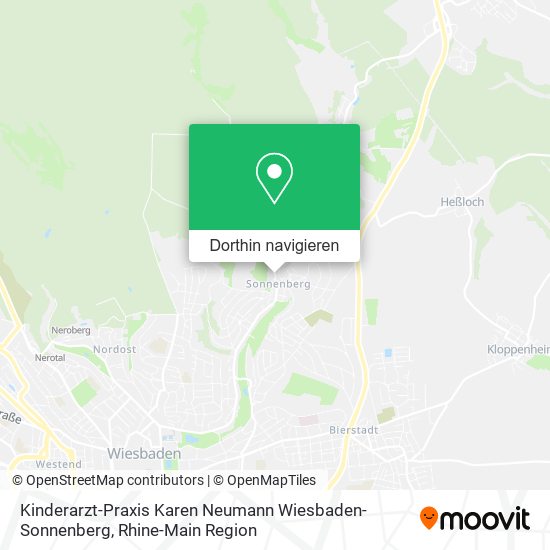 Kinderarzt-Praxis Karen Neumann Wiesbaden-Sonnenberg Karte