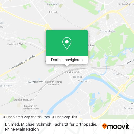 Dr. med. Michael Schmidt Facharzt für Orthopädie Karte