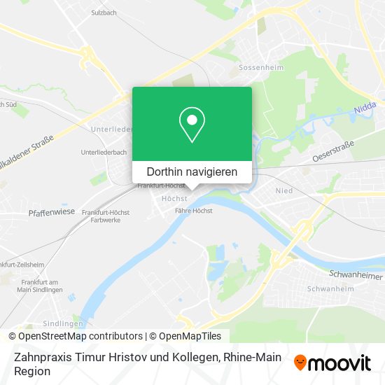 Zahnpraxis Timur Hristov und Kollegen Karte