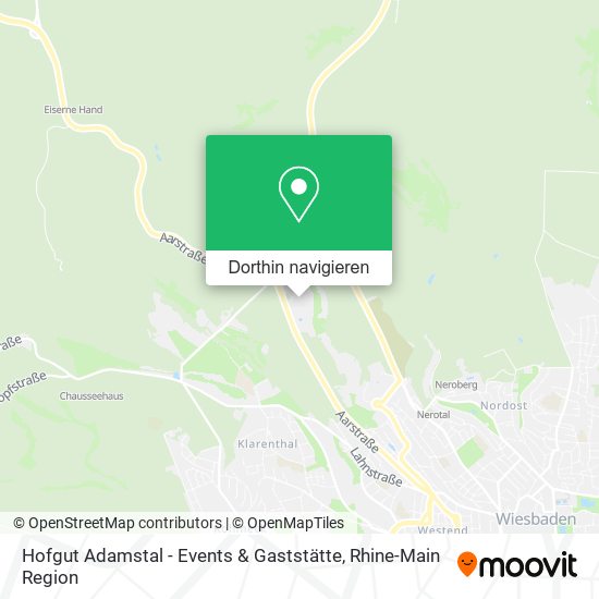 Hofgut Adamstal - Events & Gaststätte Karte