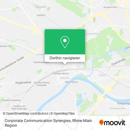 Corporate Communication Synergies Karte