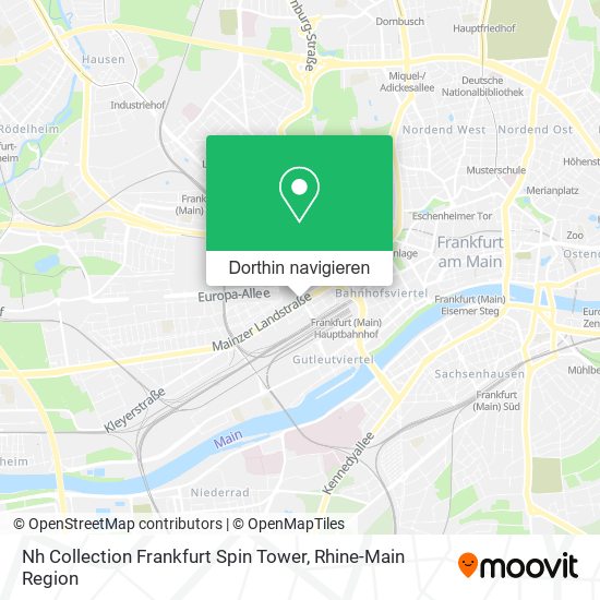 Nh Collection Frankfurt Spin Tower Karte
