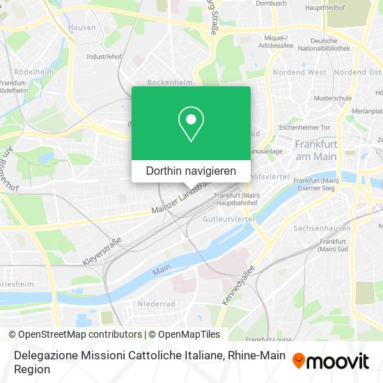 Delegazione Missioni Cattoliche Italiane Karte