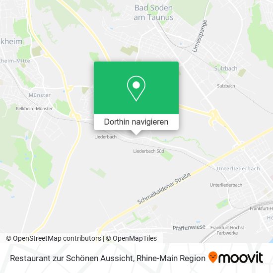 Restaurant zur Schönen Aussicht Karte