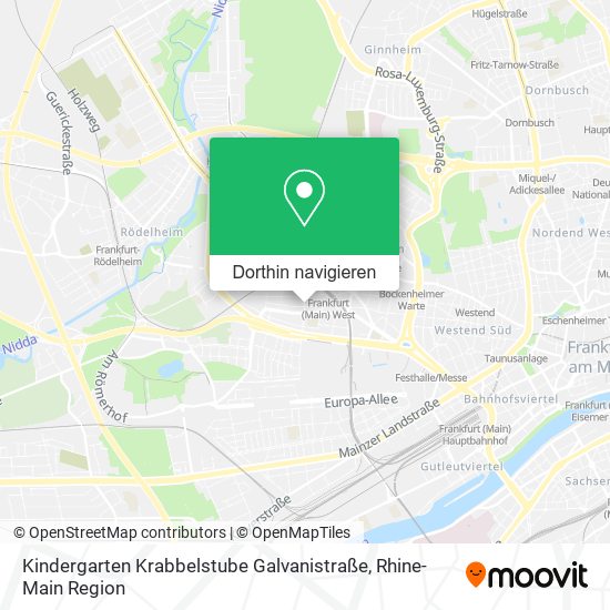 Kindergarten Krabbelstube Galvanistraße Karte