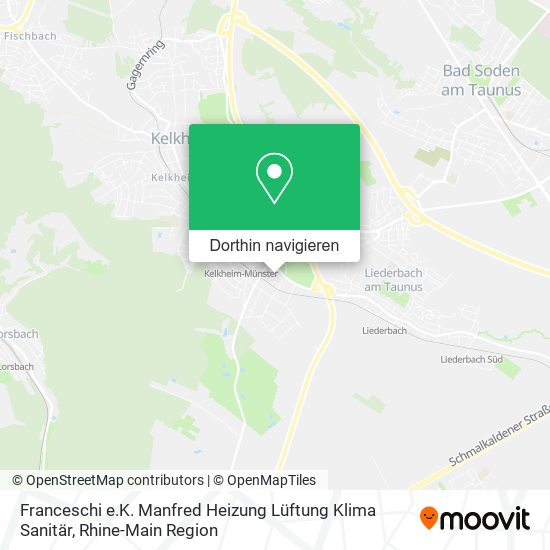 Franceschi e.K. Manfred Heizung Lüftung Klima Sanitär Karte