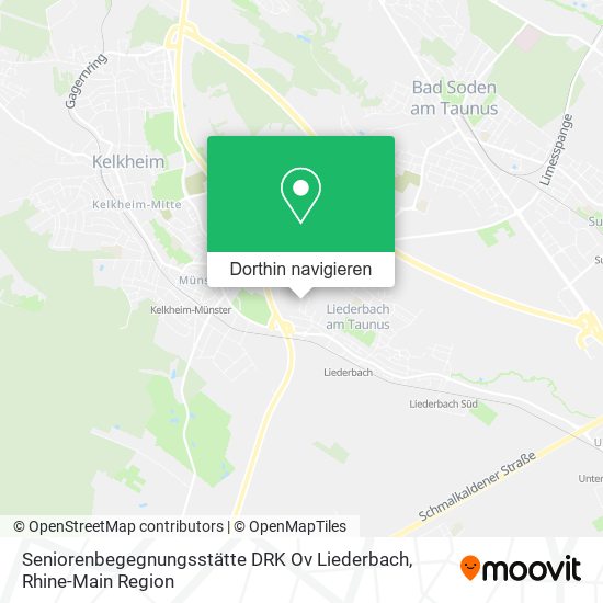 Seniorenbegegnungsstätte DRK Ov Liederbach Karte