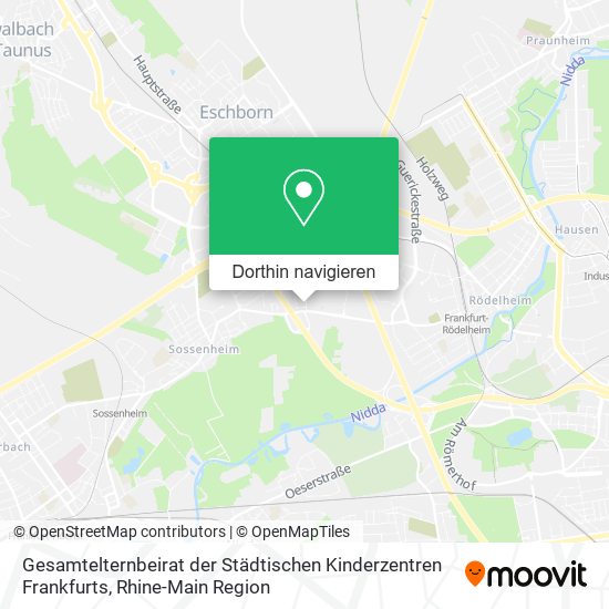 Gesamtelternbeirat der Städtischen Kinderzentren Frankfurts Karte
