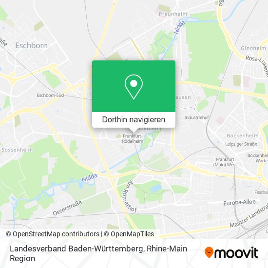 Landesverband Baden-Württemberg Karte