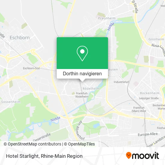 Hotel Starlight Karte