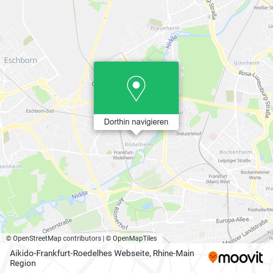 Aikido-Frankfurt-Roedelhes Webseite Karte