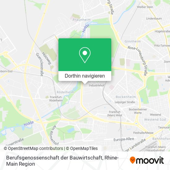Berufsgenossenschaft der Bauwirtschaft Karte