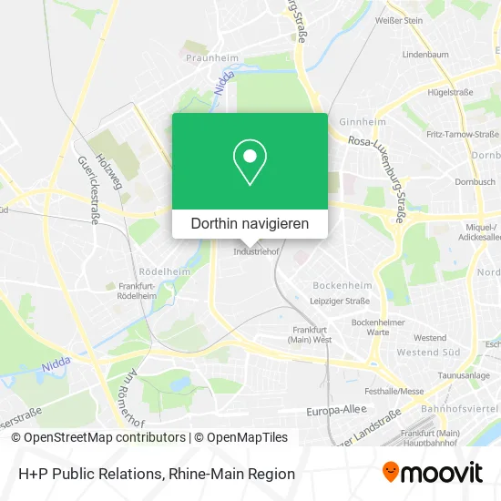 H+P Public Relations Karte