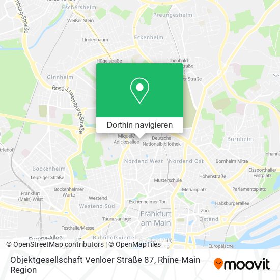 Objektgesellschaft Venloer Straße 87 Karte