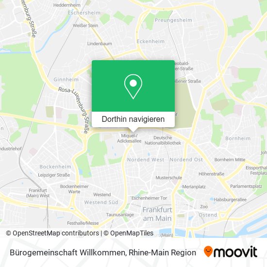 Bürogemeinschaft Willkommen Karte