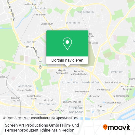 Screen Art Productions GmbH Film- und Fernsehproduzent Karte