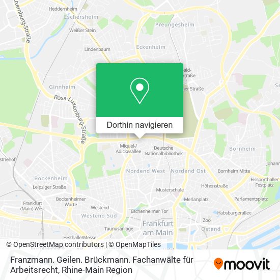 Franzmann. Geilen. Brückmann. Fachanwälte für Arbeitsrecht Karte