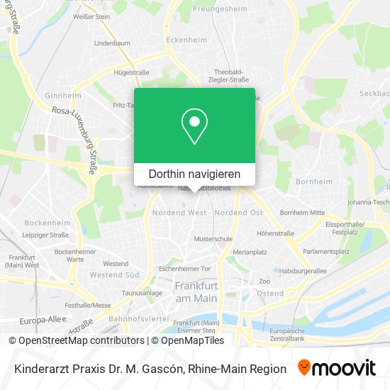 Kinderarzt Praxis Dr. M. Gascón Karte