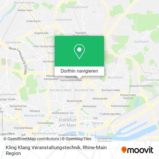 Kling Klang Veranstaltungstechnik Karte