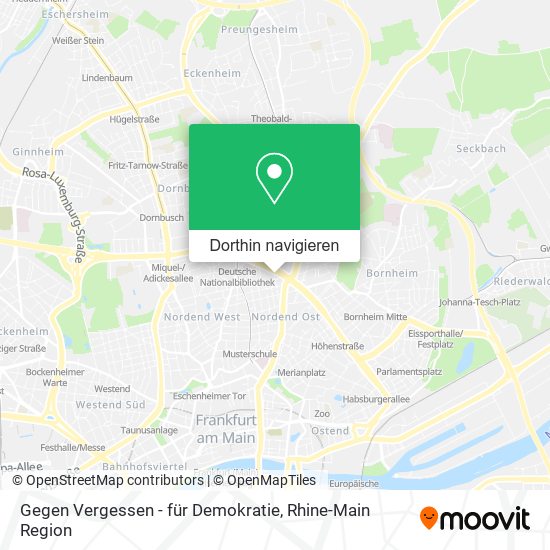 Gegen Vergessen - für Demokratie Karte