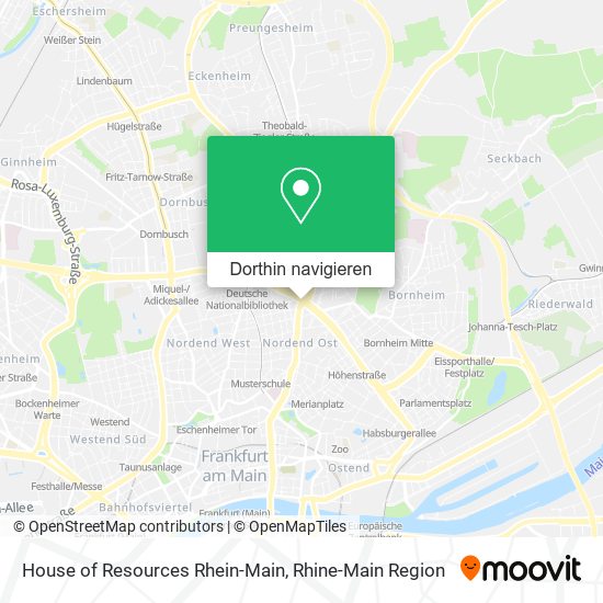 House of Resources Rhein-Main Karte