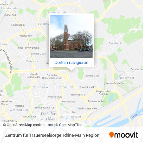 Zentrum für Trauerseelsorge Karte